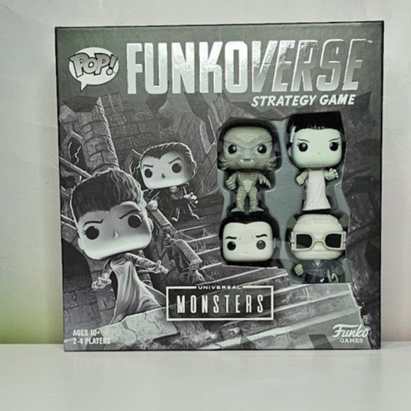 Funko Funkoverse: Universal Monsters Strategy Game 100 4-Pack  NWT - Picture 1 of 8